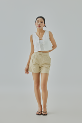 Morgan High Waisted Pleated Shorts